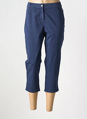 Pantacourt stretch taille normale bleu GUY DUBOUIS femme