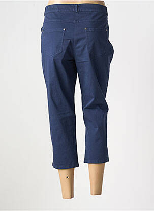 Pantacourt stretch taille normale bleu GUY DUBOUIS femme