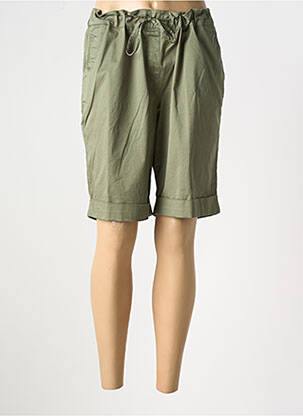 Bermuda taille élastique taille basse vert OLSEN femme