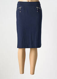 Jupe mi-longue coupe droite bleu OLSEN femme