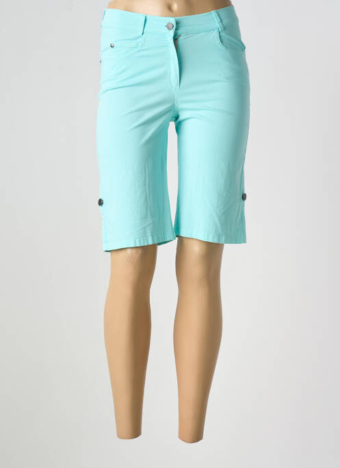 Bermuda bleu GUY DUBOUIS pour femme