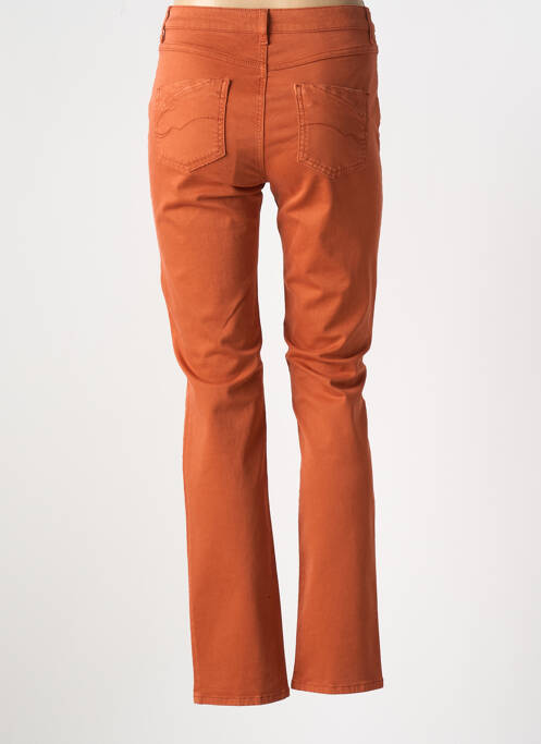 Jeans coupe slim orange GUY DUBOUIS pour femme