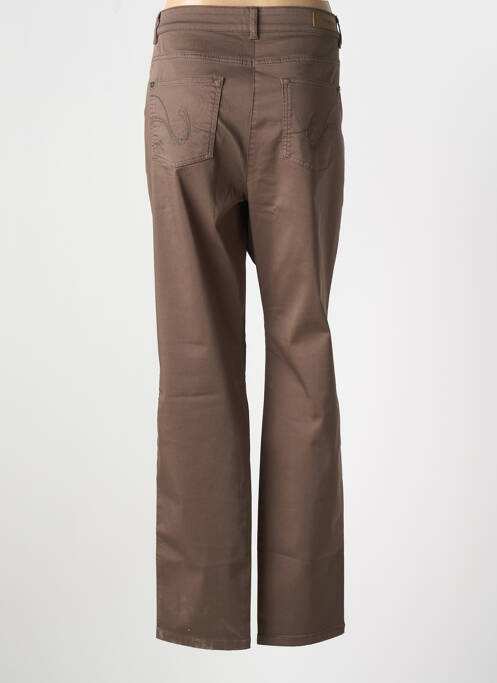 Pantalon slim marron OLSEN pour femme