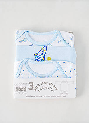 Body lingerie imprimé fantaisie bleu NURSERY TIME garcon