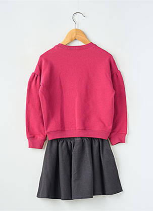Ensemble jupe manches longues rose MAYORAL fille