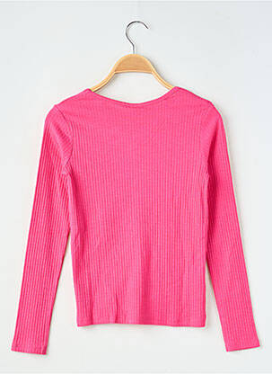 T-shirt stretch manches longues rose BOBOLI fille