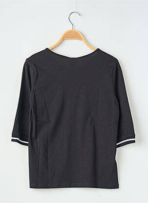 T-shirt stretch manches 3/4 noir BOBOLI fille