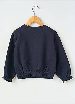 Sweat-shirt broderie sequins manches longues bleu MAYORAL fille