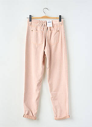 Jeans coupe droite taille haute taille haute rose C'EST BEAU LA VIE femme