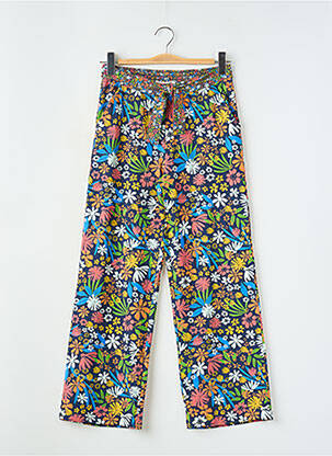 Pantalon droit coupe droite taille élastique bleu BOBOLI fille