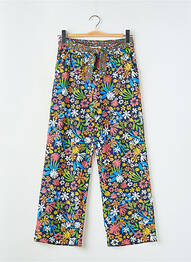 Pantalon droit poches taille élastique bleu BOBOLI fille