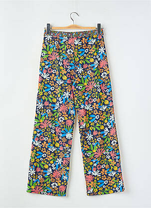 Pantalon droit coupe droite taille élastique bleu BOBOLI fille