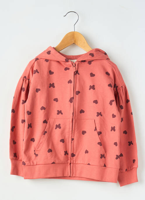 Veste casual col rond rose ZY fille
