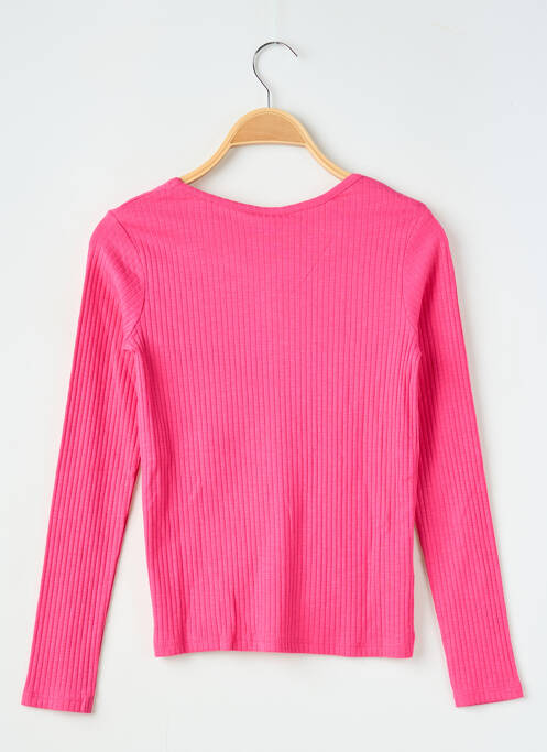 T-shirt stretch manches longues rose BOBOLI fille