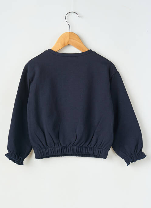 Sweat-shirt tissage jersey manches longues bleu MAYORAL fille
