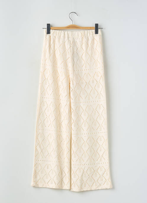 Pantalon large stretch taille élastique beige MAYORAL fille