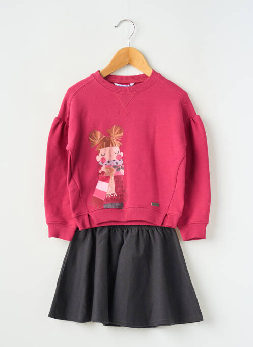 Ensemble jupe rose MAYORAL fille