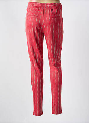 Pantalon slim taille élastique taille normale rouge ICHI femme