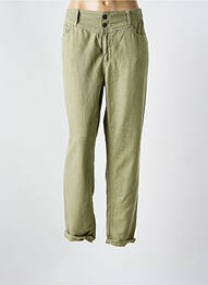 Jeans coupe droite taille normale taille normale vert C'EST BEAU LA VIE femme