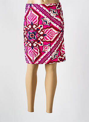 Jupe mi-longue taille normale rose STREET ONE femme