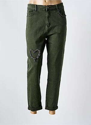 Jeans coupe droite vert ZAC & ZOE femme