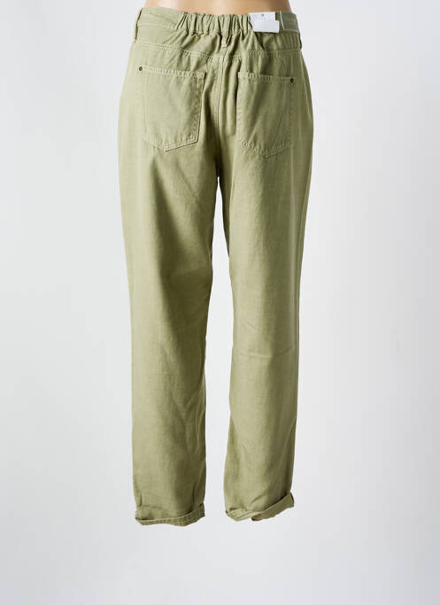 Jeans coupe droite taille normale taille normale vert C'EST BEAU LA VIE femme