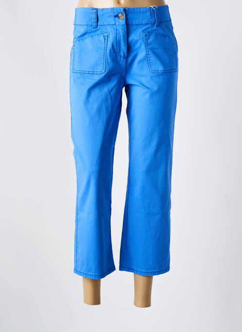 Pantalon 7/8 stretch taille normale bleu C'EST BEAU LA VIE femme