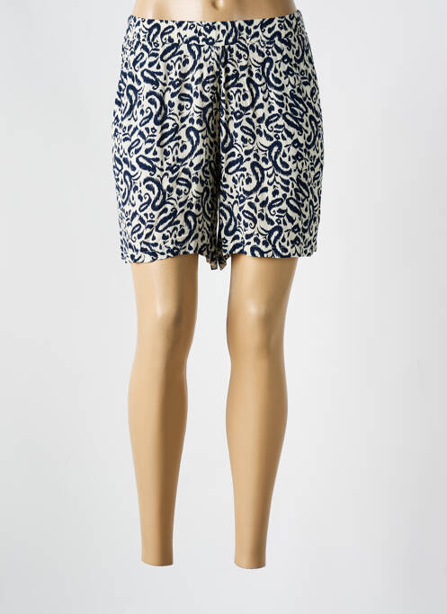 Short taille normale taille normale bleu ICHI femme