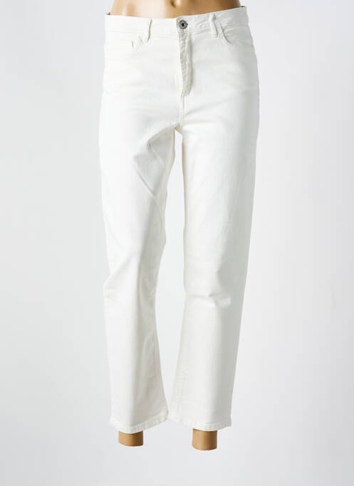 Jeans coupe droite blanc ICHI femme