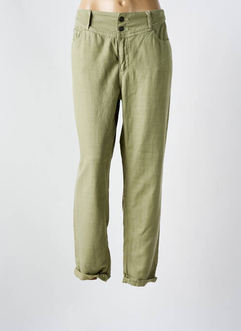 Jeans coupe droite vert C'EST BEAU LA VIE femme