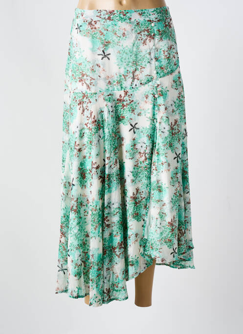 Jupe longue vert GOLDEN LIVE femme