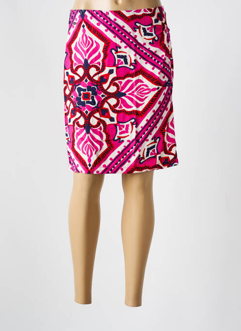 Jupe mi-longue rose STREET ONE femme