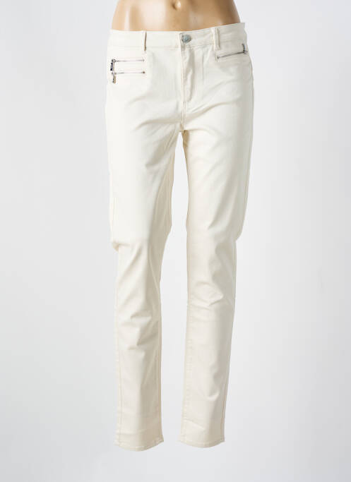 Pantalon slim beige MORGAN femme