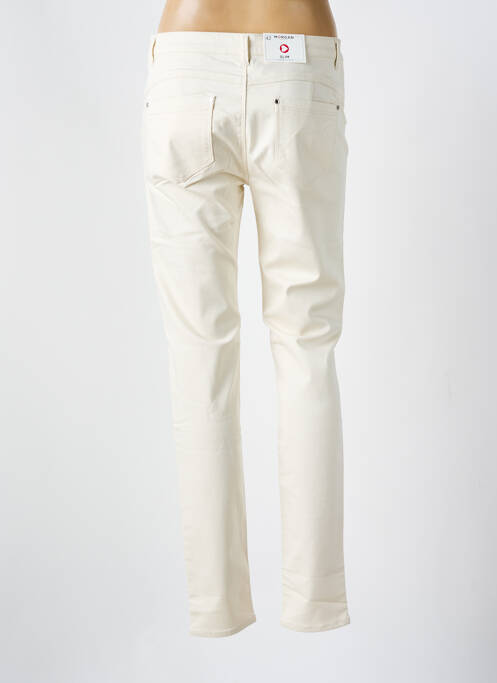 Pantalon slim beige MORGAN femme