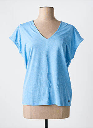 Top manches courtes manches courtes bleu GARCIA femme