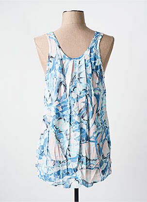 Top imprimé fantaisie fines bretelles bleu BROADWAY femme