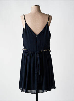 Robe courte fermeture zippée au dos fines bretelles noir MORGAN femme