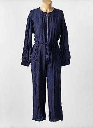 Combi-pantalon coupe cintrée manches longues bleu ZIBI LONDON femme