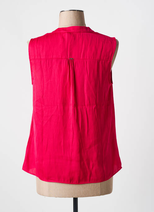Top coupe fluide sans manche rose MORGAN femme