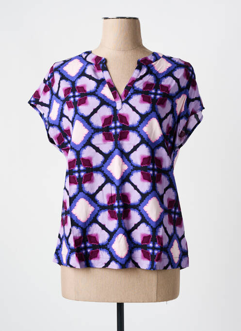 Top imprimé fantaisie manches courtes violet STREET ONE femme