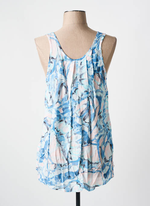 Top imprimé fantaisie fines bretelles bleu BROADWAY femme