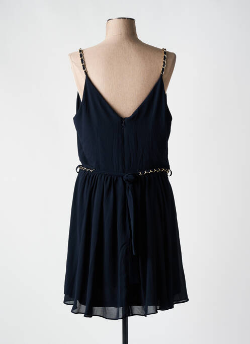 Robe courte fermeture zippée au dos fines bretelles noir MORGAN femme