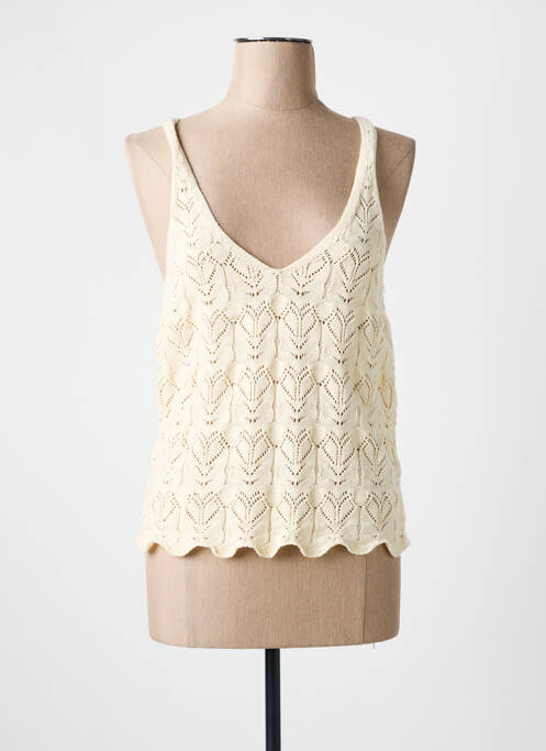 Top beige C'EST BEAU LA VIE femme