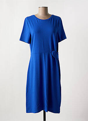 Robe mi-longue manches courtes manches courtes bleu STREET ONE femme