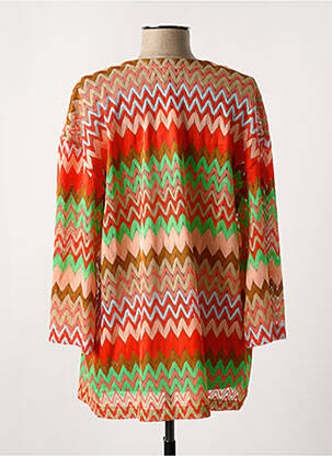 Gilet manches longues manches 3/4 orange GARCIA femme