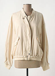 Blouson effet matière satinée beige GARCIA femme