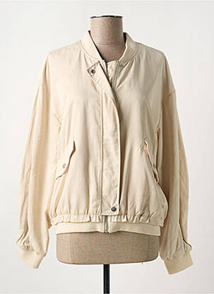 Blouson col v beige GARCIA femme