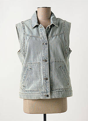 Veste casual poches bleu MORGAN femme