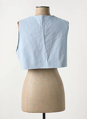 Gilet sans manche doublure bleu GOLDEN LIVE femme