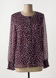 Chemisier tissage crêpe manches longues rouge STREET ONE femme